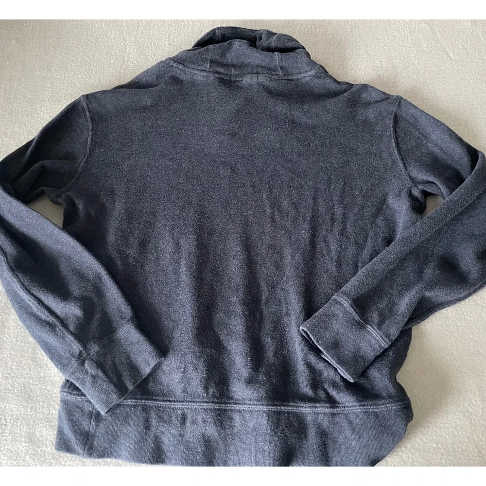 Polo Ralph Lauren Mens Estate Rib Shawl Collar Pullover Navy Blue Medium(Small)